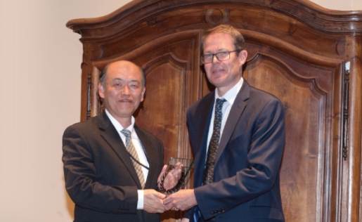 EUROCAE President's Award 表彰式の図